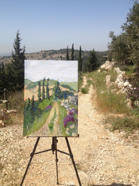 Fotografía titulada "Abu gosh hills" por Tsvi Nadav Rosler, Obra de arte original, Fotografía digital