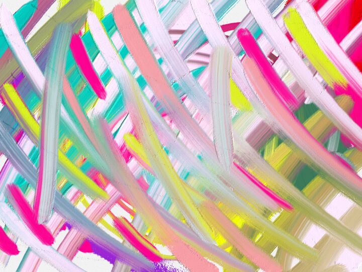 Arts numériques intitulée "Abstract Colorful O…" par Artsykowski, Œuvre d'art originale, Peinture numérique