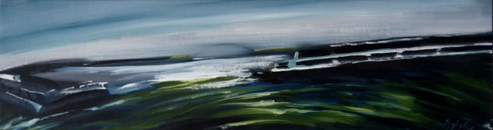 Peinture intitulée "River walk" par Maksym Rybalko, Œuvre d'art originale, Huile
