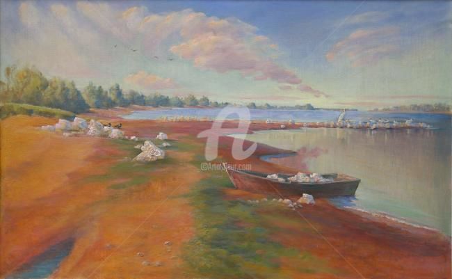 Painting titled "Руь" by Vlad Ovchinnikov, Original Artwork, Oil