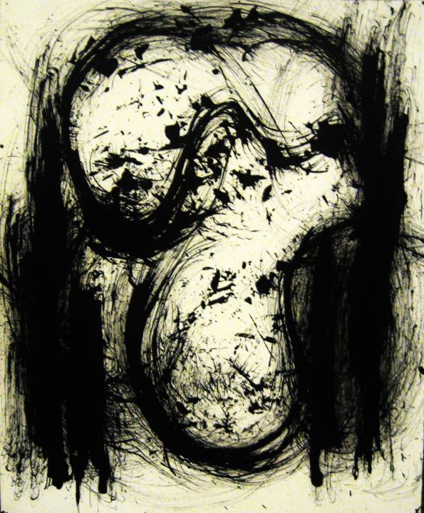 Dibujo titulada "untitled" por Artur Mloian, Obra de arte original, Tinta