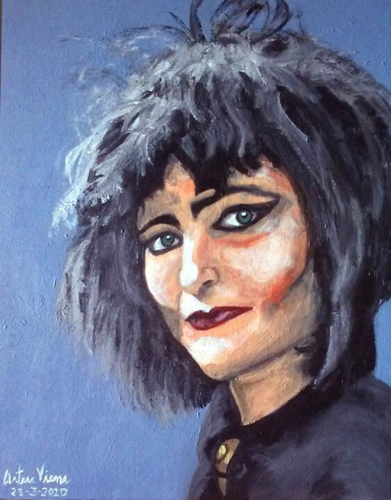 Painting titled "Siouxsie Sioux (Voc…" by Artur Viana, Original Artwork, Acrylic