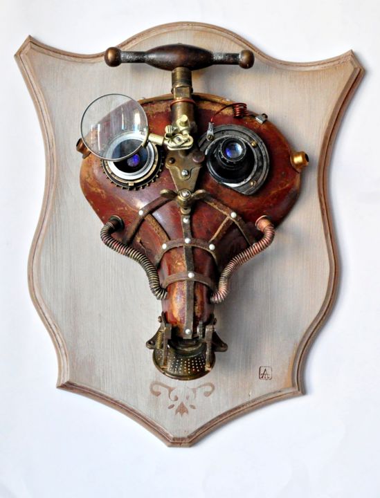 雕塑 标题为“Hunting trophy” 由Artūras Tamašauskas, 原创艺术品, 拼贴