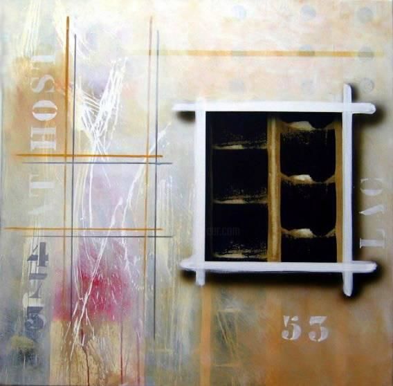 Pintura titulada "Hosting 53" por Arturo Carrión, Obra de arte original, Oleo