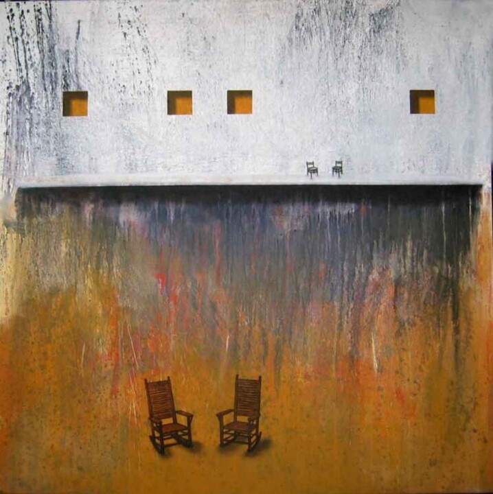 Pintura titulada "The rest of the wait" por Arturo Carrión, Obra de arte original