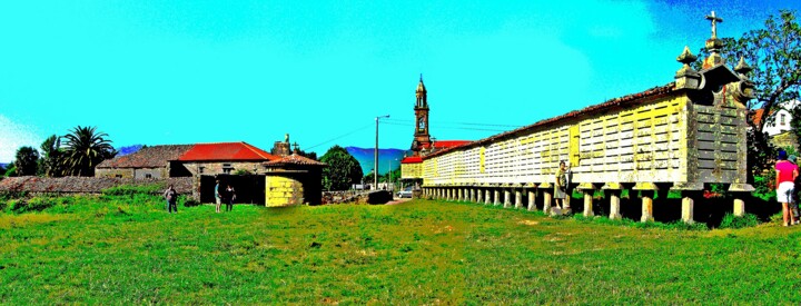 Fotografía titulada "Horreo de Carnota -…" por Arturo Carrión, Obra de arte original