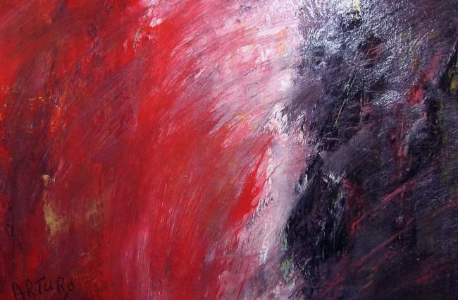 Peinture intitulée "60 ABSTRAIT" par Arturo, Œuvre d'art originale, Huile