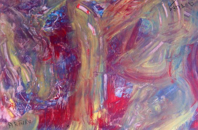 Peinture intitulée "180 FLAMENCO" par Arturo, Œuvre d'art originale, Huile
