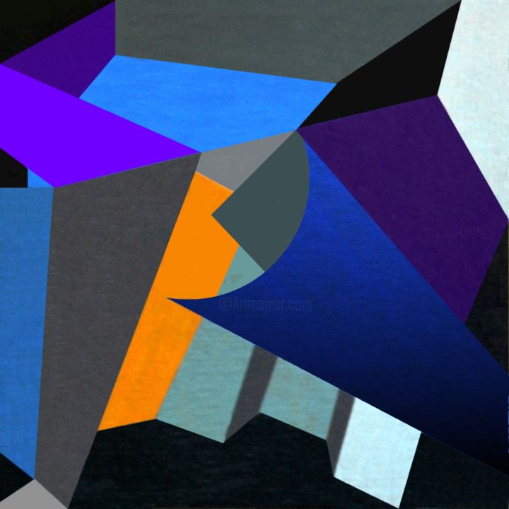 Painting titled "planograma-6" by Arturo Carrión, Original Art, Acrylic