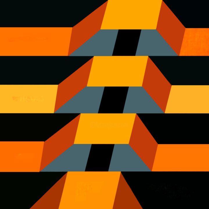 Painting titled "planograma-8" by Arturo Carrión, Original Art, Acrylic