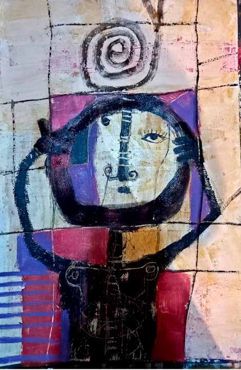 Peinture intitulée "ERES UN PINCHE DOLO…" par Arturo Morin, Œuvre d'art originale, Huile