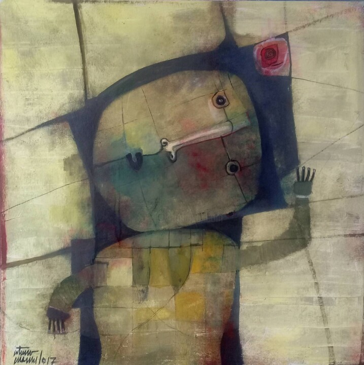 Painting titled "RECORTADO" by Arturo Morin, Original Artwork, Acrylic