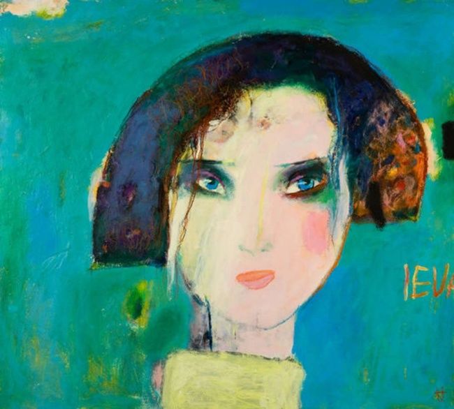 Painting titled "IEVA" by Arturs Akopjans, Original Art,