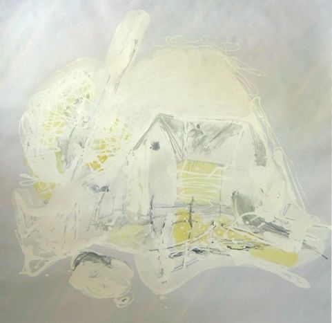 绘画 标题为“House white” 由Herta, 原创艺术品, 其他