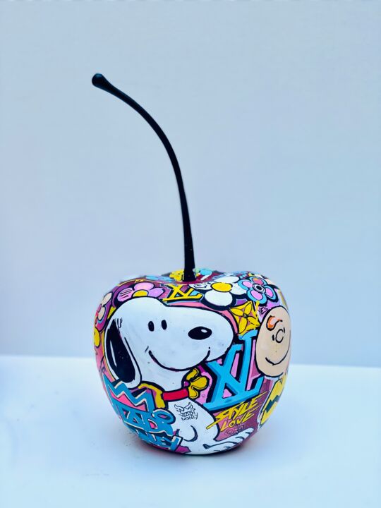 Sculpture intitulée "Snoopy LOUIS Vuitton" par Art Vladi, Œuvre d'art originale, Résine