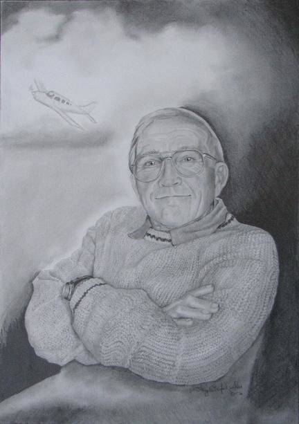 Drawing titled "Uncle Johnny" by Artwench, Original Artwork