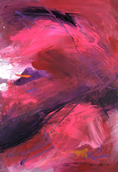 Peinture intitulée "Passion" par Artwork Of Dêner Silva, Œuvre d'art originale, Acrylique