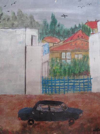 Painting titled "Through the window" by Coreta Odje, Original Artwork