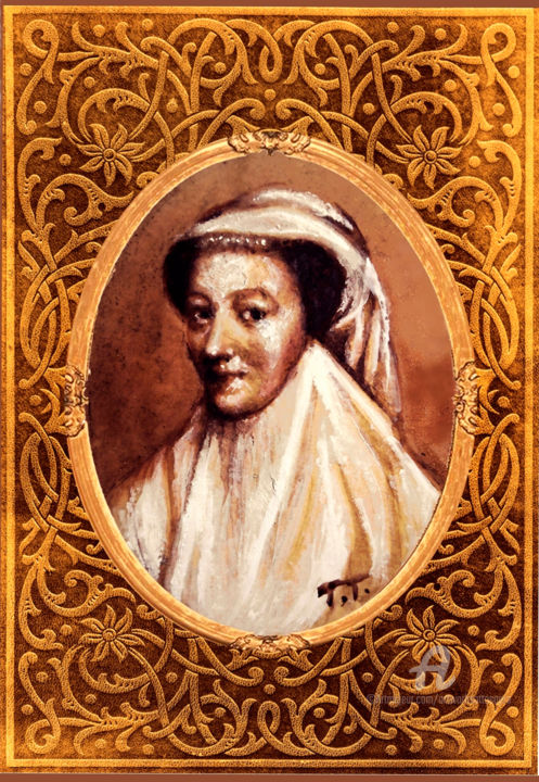 Incisioni, stampe intitolato "Maria Stuarda minia…" da Sottosopraartworkshop, Opera d'arte originale, Stampa digitale