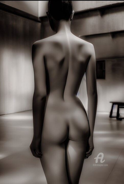 Arts numériques intitulée "Nude" par Artynkom, Œuvre d'art originale, Impression numérique