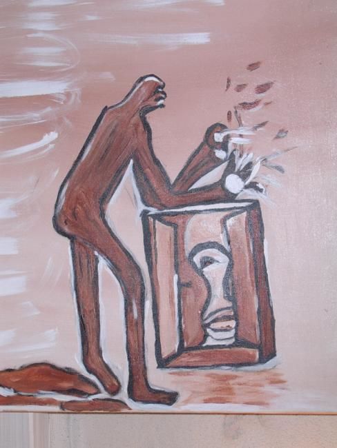 Peinture intitulée "Suicide" par Tys, Œuvre d'art originale