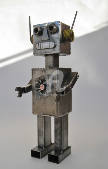 Sculpture titled "Robot 1" by Arzel, Original Artwork