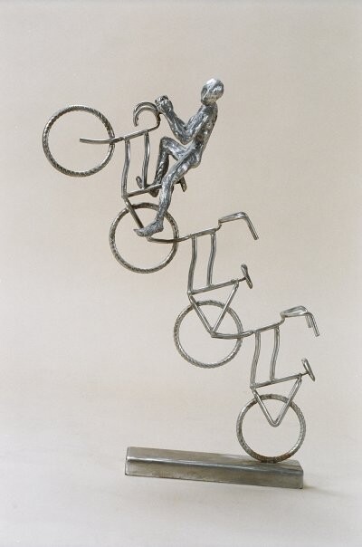 Sculpture titled "4 cycles by Asaf Li…" by Asaf Lifshitz, Original Artwork