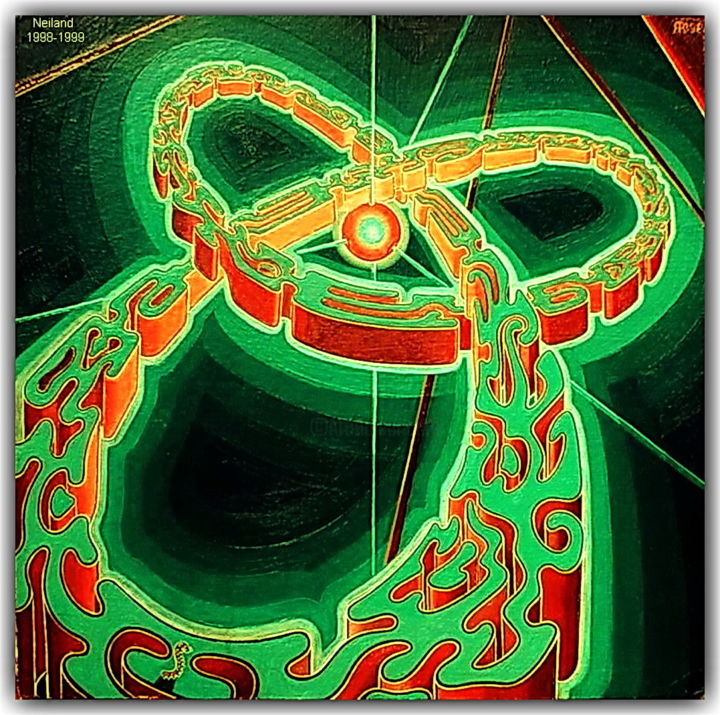 Картина под названием "Вечный странник (Ка…" - Нил Асадчий, Подлинное произведение искусства, Масло
