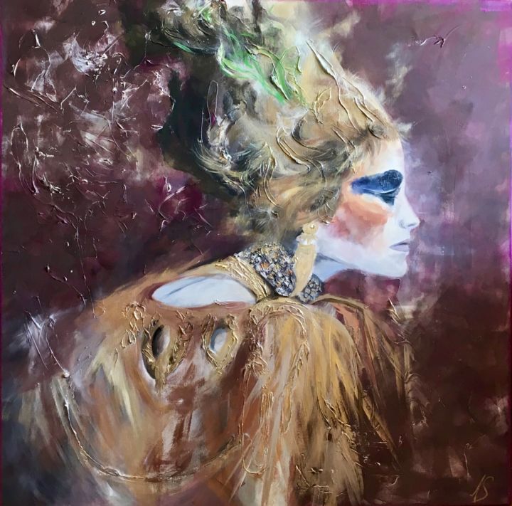 Painting titled "Euphonia ou le bal…" by Anne-Sophie Schneiter, Original Artwork, Acrylic