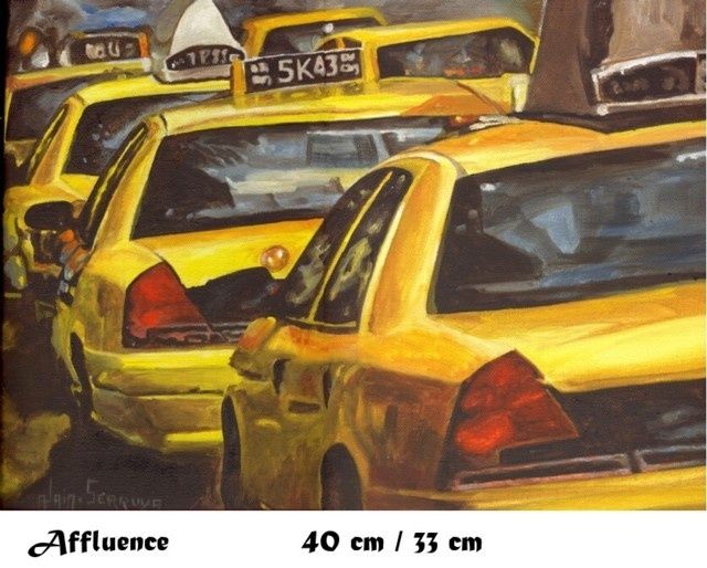 Peinture intitulée "AFFLUENCE" par Alain Serruya, Œuvre d'art originale,