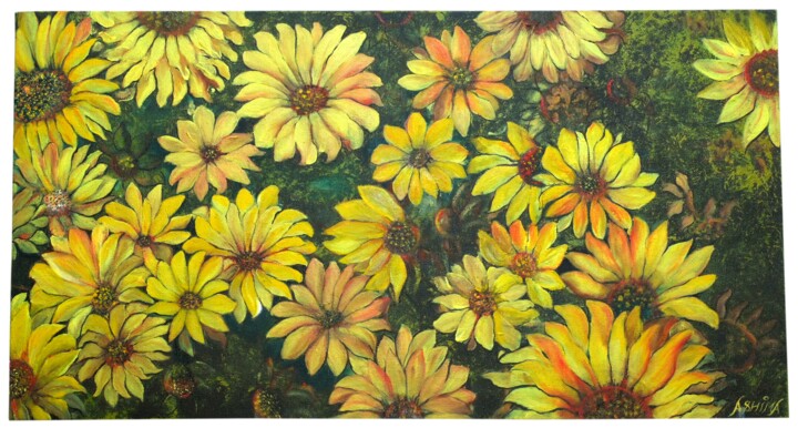 Peinture intitulée "Entitled to bloom f…" par Ashima Sharma Sharma, Œuvre d'art originale, Acrylique Monté sur artwork_cat.