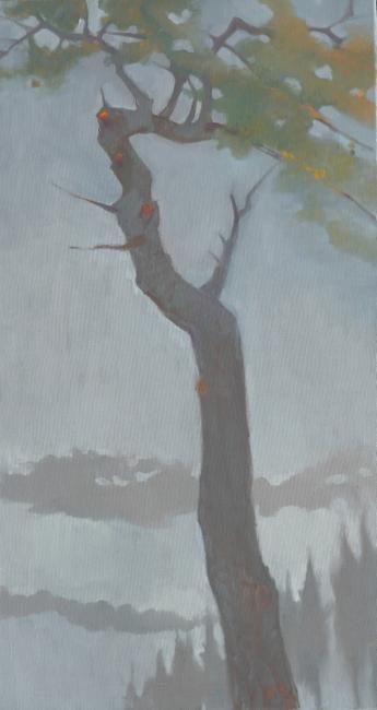 Pintura titulada "OLd Pine-tree" por Ashot Kirakosyan, Obra de arte original