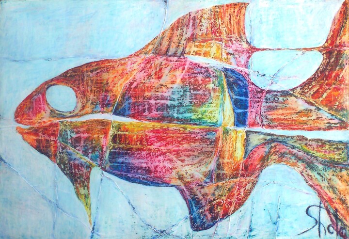 Σχέδιο με τίτλο "fish" από Ashot Khachatryan, Αυθεντικά έργα τέχνης, Άλλος