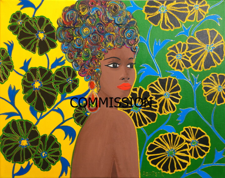 Painting titled "Colorful Africa (CO…" by Ashot Petrosyan (Ash Petr), Original Artwork, Acrylic