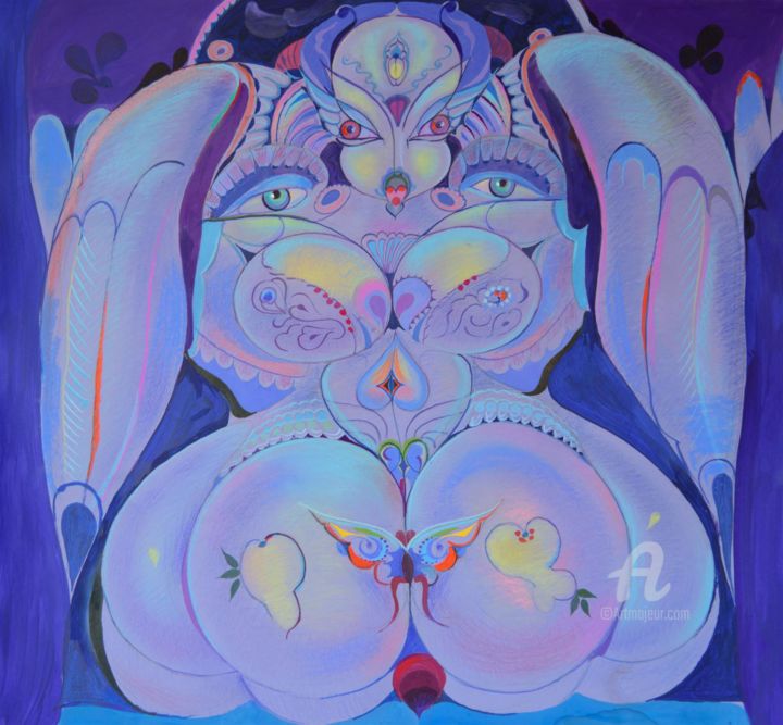 Peinture intitulée "sweet hallucination" par Ashot Saribekyan, Œuvre d'art originale, Acrylique