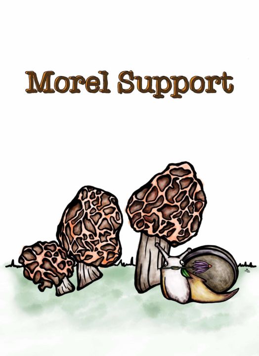 Arts numériques intitulée "Morel Support" par Ashten Mckinney, Œuvre d'art originale, Peinture numérique