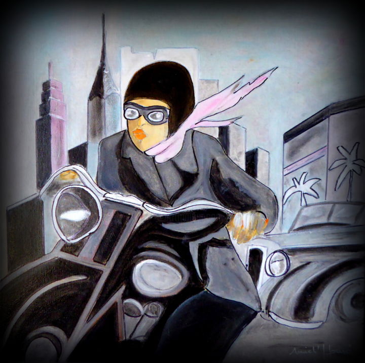 「Moto」というタイトルの絵画 Mich'L Baröによって, オリジナルのアートワーク