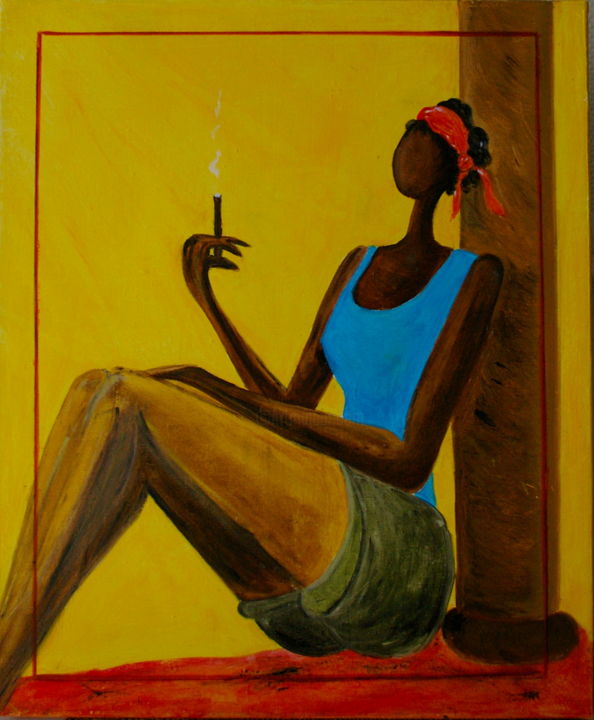 Pittura intitolato "Trinidad" da Mich'L Barö, Opera d'arte originale