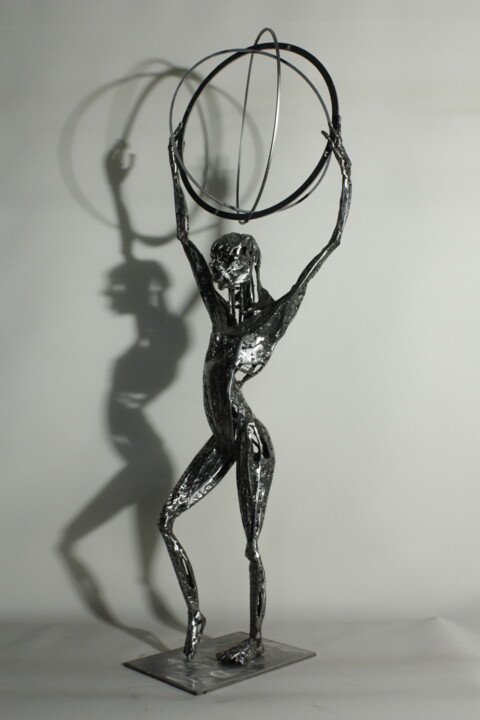 雕塑 标题为“The Mighty Atlas” 由Aslan Selçuk Arık, 原创艺术品, 金属