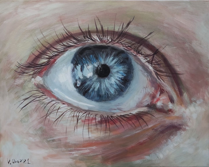 Painting titled "Annabelle" by Asmodius-Art By Viacheslav Osadchiy, Original Art, Acrylic