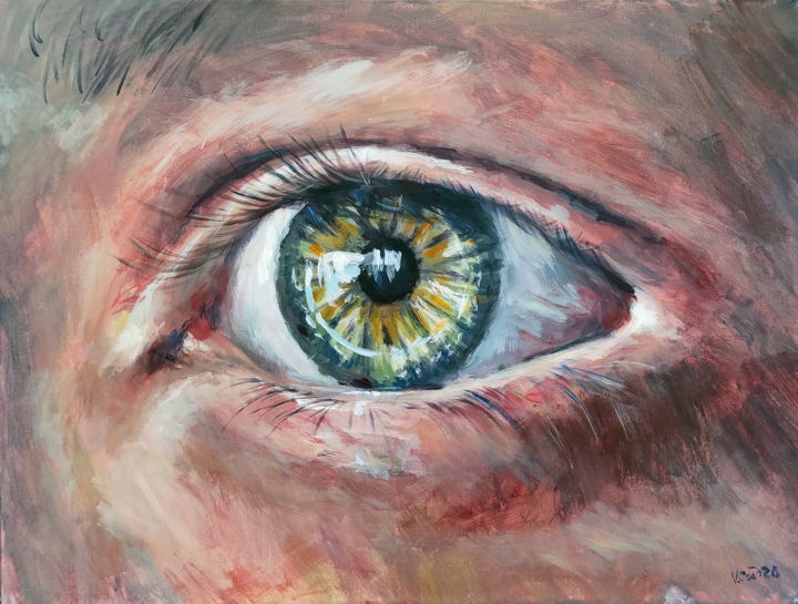 Painting titled "Phoenix" by Asmodius-Art By Viacheslav Osadchiy, Original Art, Acrylic