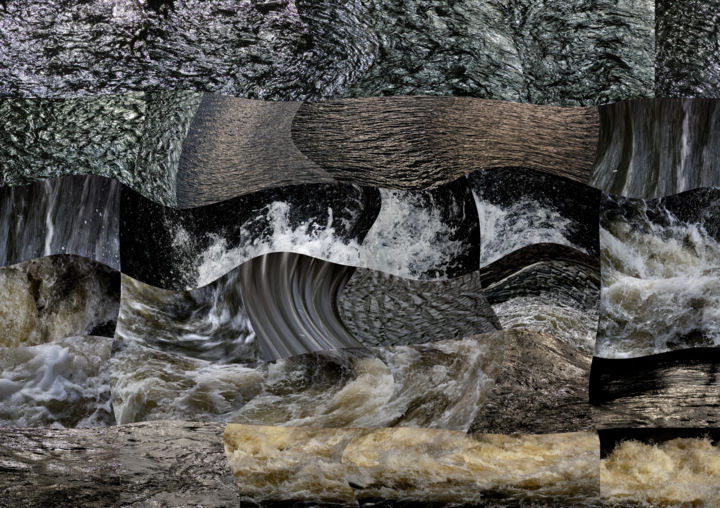 Фотография под названием "Berlin water collag…" - Alfred Georg Sonsalla, Подлинное произведение искусства, Цифровая фотограф…