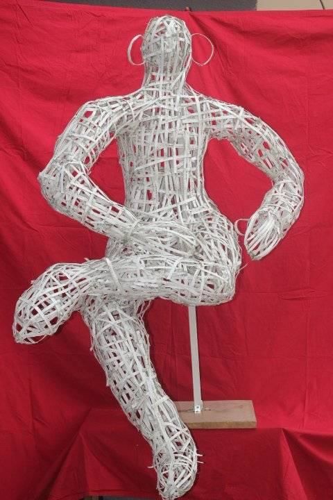 Sculpture intitulée "akonhoun" par Cyrus D'Hyzo, Œuvre d'art originale, Plastique