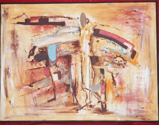 Peinture intitulée "hebiosso" par Cyrus D'Hyzo, Œuvre d'art originale, Acrylique