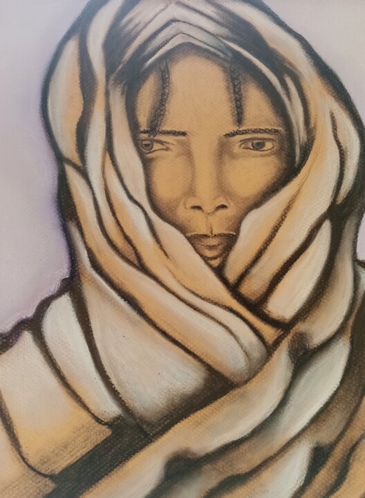 Drawing titled "HUMAIN" by Michelle Perrotte, Original Artwork, Pencil