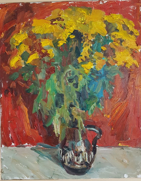 Pintura titulada "Summer Joyful" por Assol Agaidarova, Obra de arte original, Oleo Montado en Bastidor de camilla de madera
