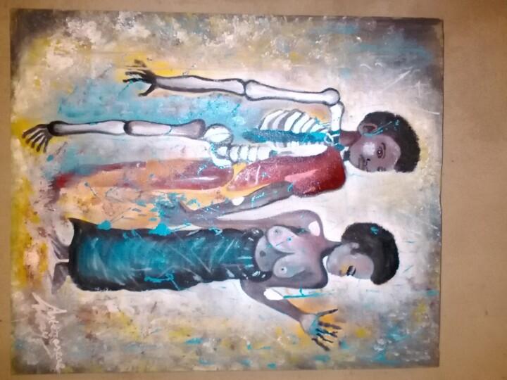 Painting titled ": l’homme irrationn…" by Asteraseae May, Original Artwork, Oil