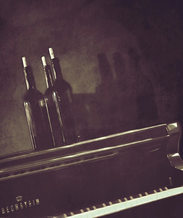 Photography titled "THE PIANO HAS BEEN…" by Astr, Original Artwork, Digital Photography Mounted on Other rigid panel