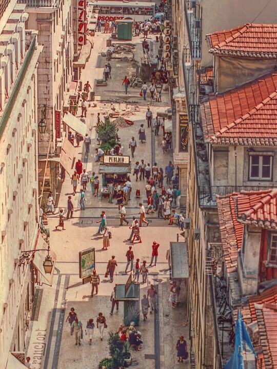 Photography titled "LISSABON PORTUGAL S…" by Astr, Original Artwork, Digital Photography Mounted on Wood Stretcher frame