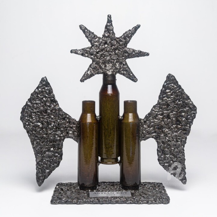 Скульптура под названием "ANGEL" - Astian Rey, Подлинное произведение искусства, Нержавеющая сталь